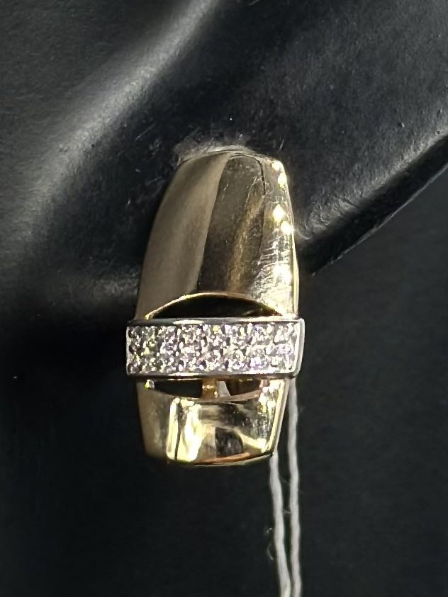 На фото Золотые серьги с янтарем в Казахстане №серьги из красного золота с фианитом вес 2.74 г:     .