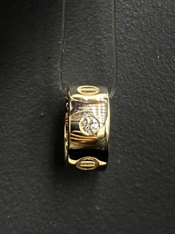 На фото Золотые подвески в Казахстане №подвеска из красного золота с бриллиантом вес 2.23 г:     .