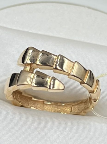 На фото Золотые кольца в Казахстане №кольцо из красного золота без вставки 18 вес 3.65 г:     .