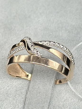 На фото Золотые кольца в Казахстане №кольцо из красного золота без вставки 19.5 вес 2.02 г:     .