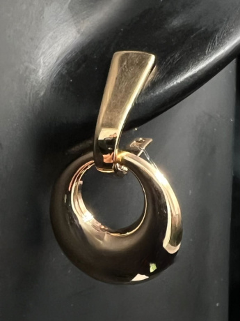 На фото Золотые серьги  №серьги из красного золота без вставки вес 3.15 г:     .