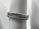На фото Золотые кольца в Казахстане №кольцо из белого золота с фианитом 16 вес 0.88 г:     .