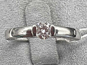 На фото Золотые кольца в Казахстане №кольцо из белого золота с бриллиантом 16.5 вес 2.08 г:     .