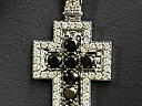 На фото Золотые кресты в Казахстане №крестик из белого золота с бриллиантом вес 4.71 г:     .