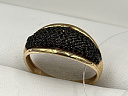 На фото Золотые кольца в Казахстане №кольцо из красного золота с шпинелем 18.5 вес 3 г:     .