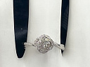 На фото Золотые кольца в Казахстане №кольцо из белого золота с бриллиантом 17 вес 2.12 г:     .