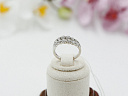На фото Золотые кольца в Казахстане №1436: Белое золото 585 Родирование Бриллиант  .