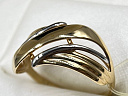 На фото Золотые кольца в Казахстане №кольцо из белого золота без вставки 17.5 вес 2.29 г:     .