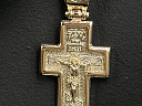 На фото Золотые кресты в Казахстане №крестик из красного золота без вставки вес 3.94 г:     .