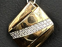 На фото Золотые подвески в Казахстане №подвеска из красного золота с фианитом вес 1.76 г:     .