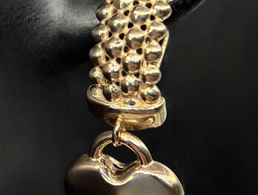 На фото Золотые серьги с янтарем в Казахстане №серьги из красного золота без вставки вес 3.33 г:     .