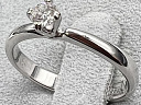 На фото Золотые кольца в Казахстане №кольцо из белого золота с бриллиантом 15.5 вес 2.02 г:     .