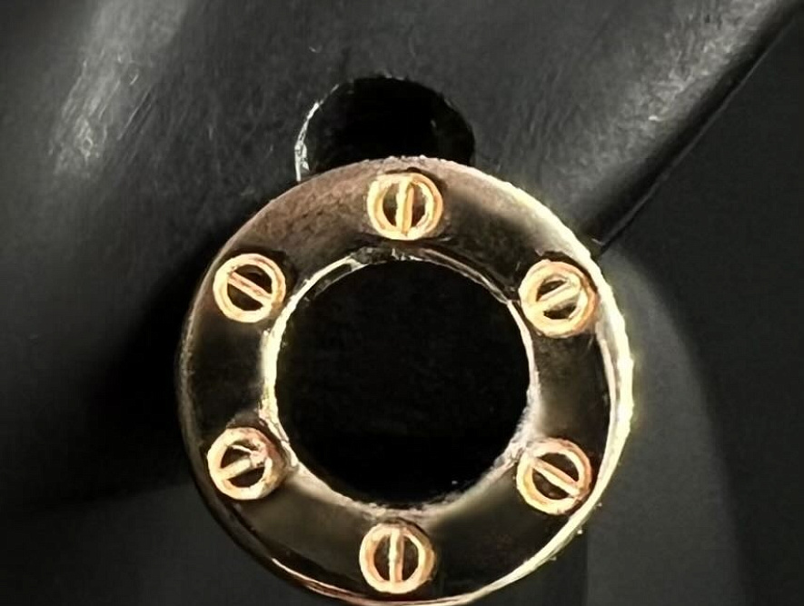 На фото Золотые серьги  №серьги из красного золота с ониксом вес 2.93 г:     .