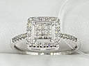 На фото Золотые кольца в Казахстане №кольцо из белого золота с бриллиантом 17 вес 1.67 г:     .