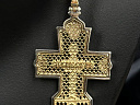 На фото Золотые кресты в Казахстане №крестик из белого золота с бриллиантом вес 15.74 г:     .