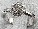 На фото Золотые кольца в Казахстане №кольцо из белого золота с бриллиантом 16 вес 3 г:     .