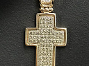 На фото Золотые кресты в Казахстане №крестик из красного золота без вставки вес 3.94 г:     .