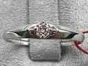 На фото Золотые кольца в Казахстане №кольцо из белого золота с бриллиантом 16.5 вес 1.07 г:     .