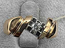 На фото Золотые кольца в Казахстане №кольцо из белого золота с бриллиантом 17.5 вес 2.92 г:     .