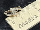 На фото Золотые серьги с янтарем в Казахстане №серьги из красного золота с фианитом вес 3.88 г:     .