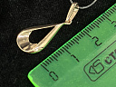 На фото Золотые подвески в Казахстане №подвеска из красного золота без вставки вес 0.78 г:     .